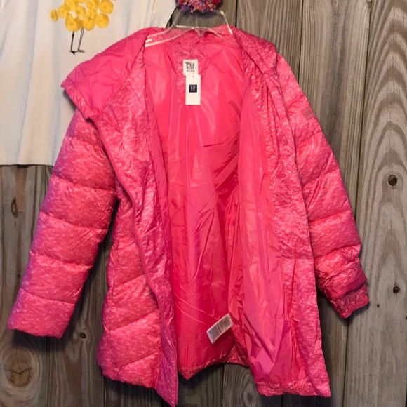 Cover her buns GapFit Royal Fuchsia Puffer Parka - Picture 3 of 8